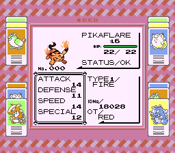 Pikabud, the fire type Pikachu with burning ears